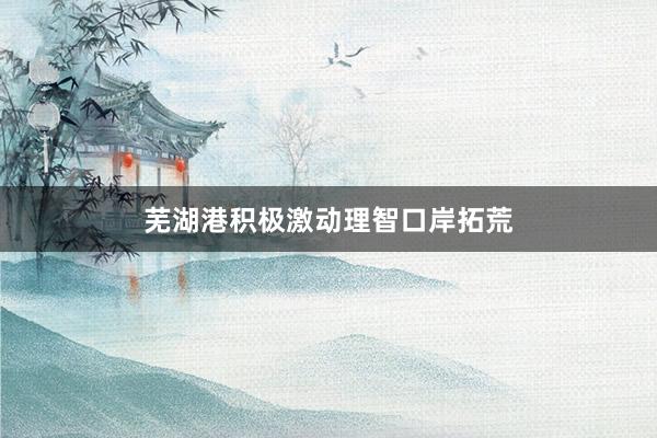 芜湖港积极激动理智口岸拓荒